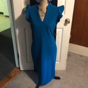 NWT blue no sleeve New York & Co. medium dress
